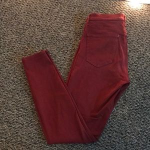 Red jeans